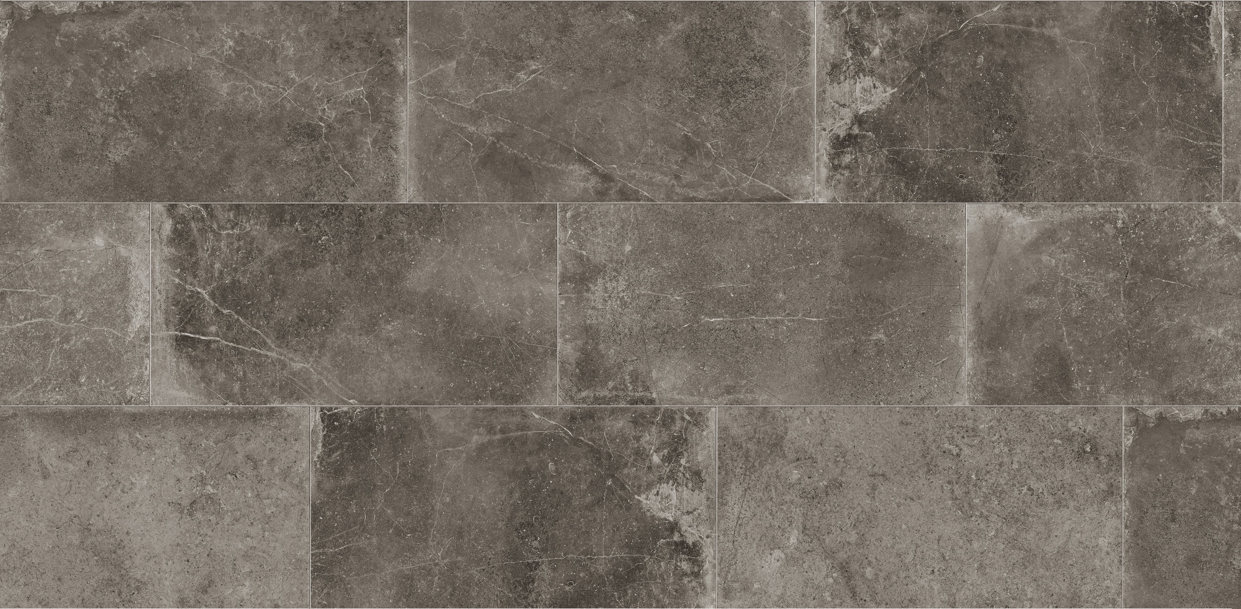 Rustic Stone 12x24 Matte Porcelain Tile in Charcoal