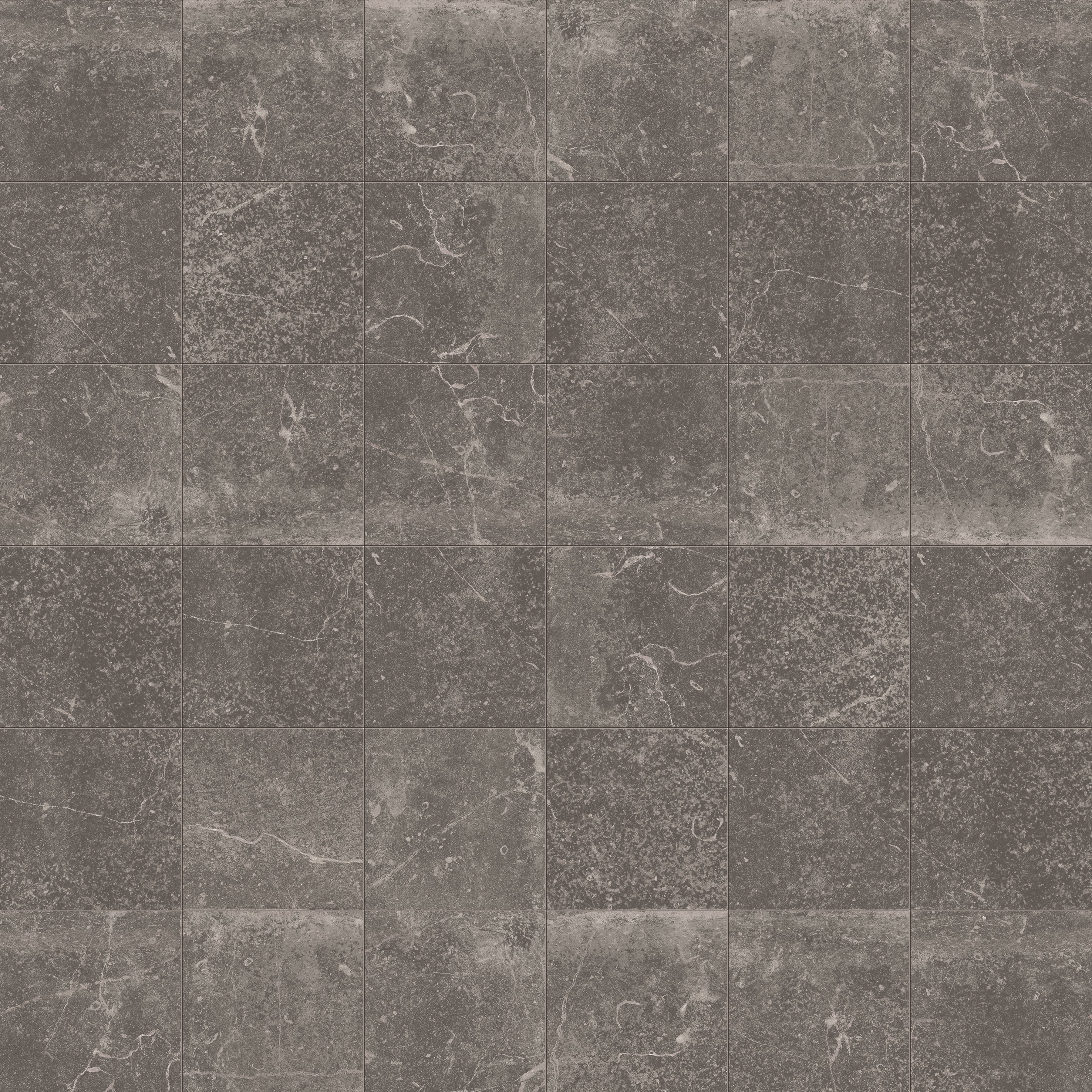 Rustic Stone 2x2 Matte Porcelain Mesh Mosaic Tile in Charcoal