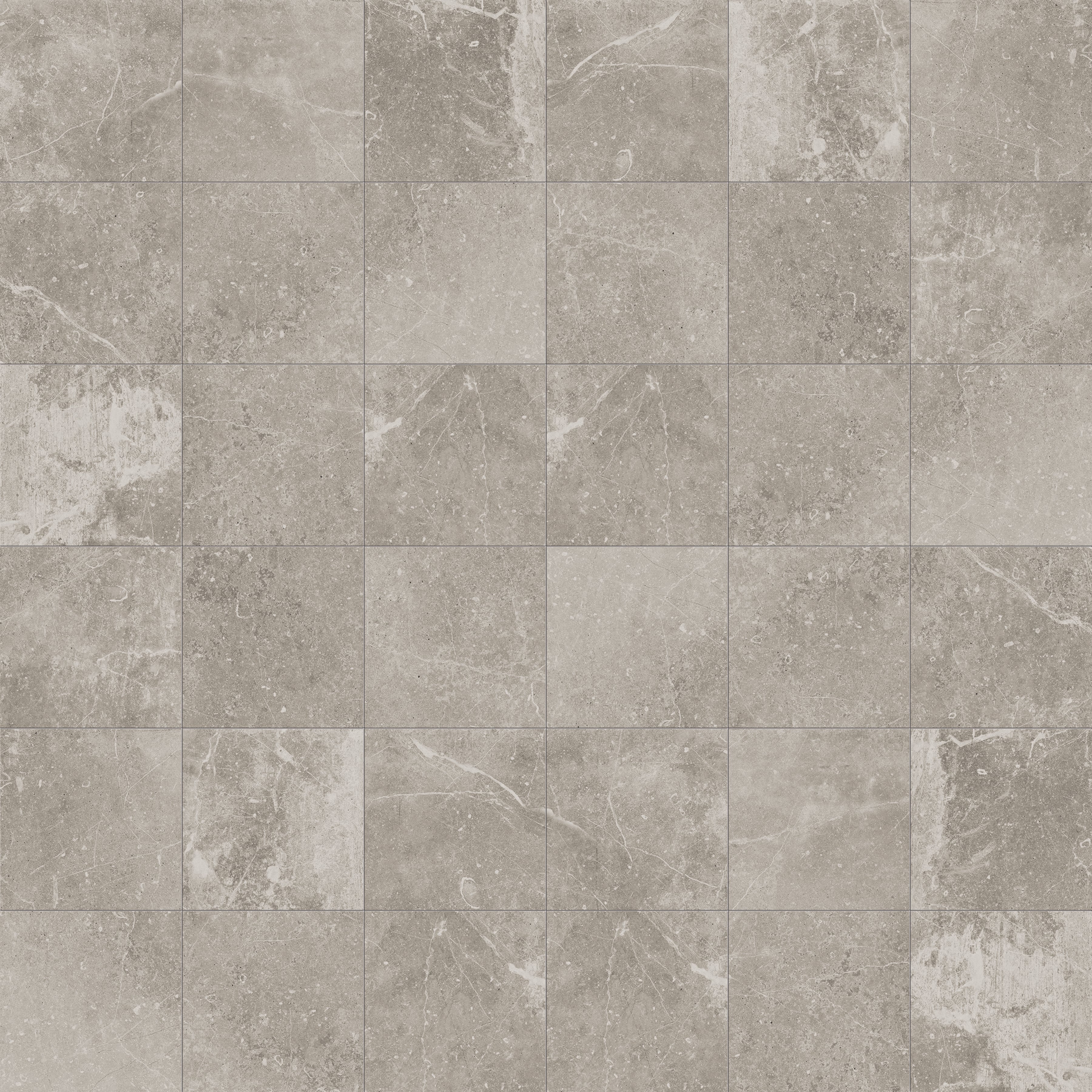 Rustic Stone 2x2 Matte Porcelain Mesh Mosaic Tile in Grey