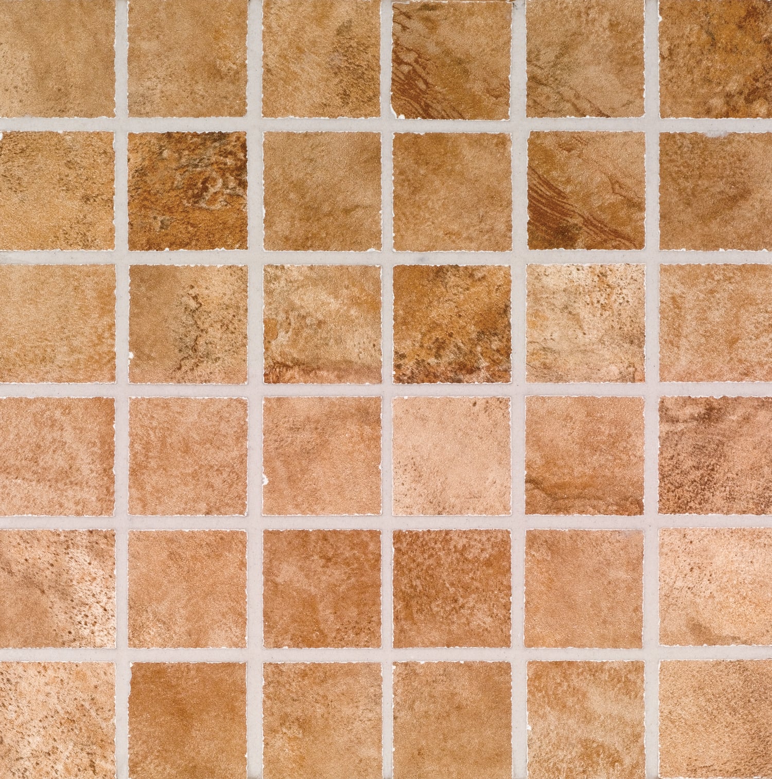 Stonefire 2x2 Matte Porcelain Mesh Mosaic Tile in Rust