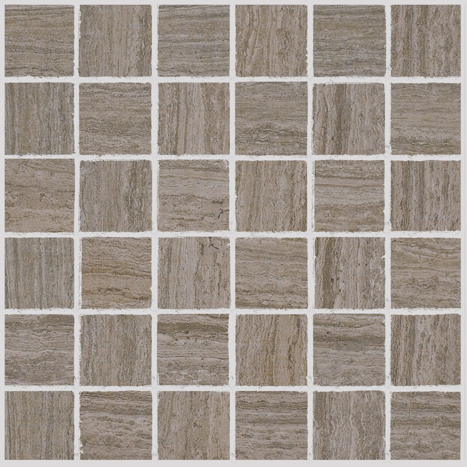 Stratos 2x2 Matte Porcelain Mesh Mosaic Tile in Cenere