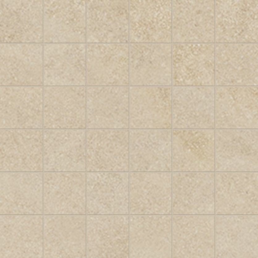 Tycoon 2x2 Matte Porcelain Mesh Mosaic Tile in Buff