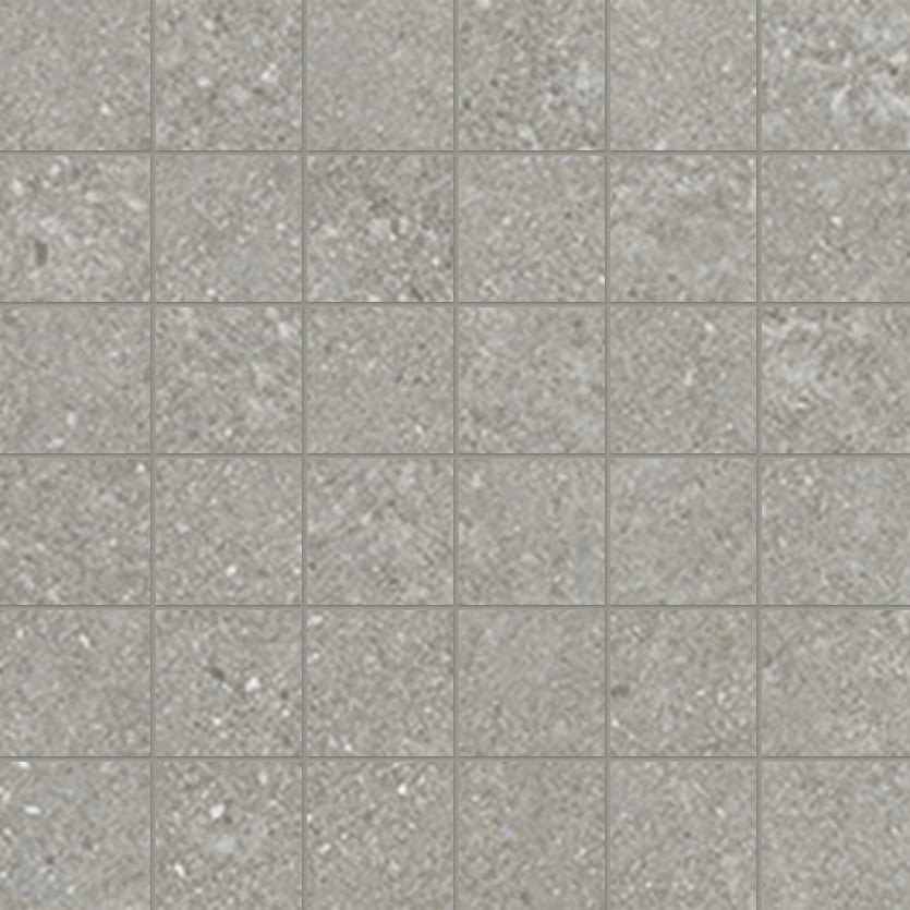 Tycoon 2x2 Matte Porcelain Mesh Mosaic Tile in Storm Grey