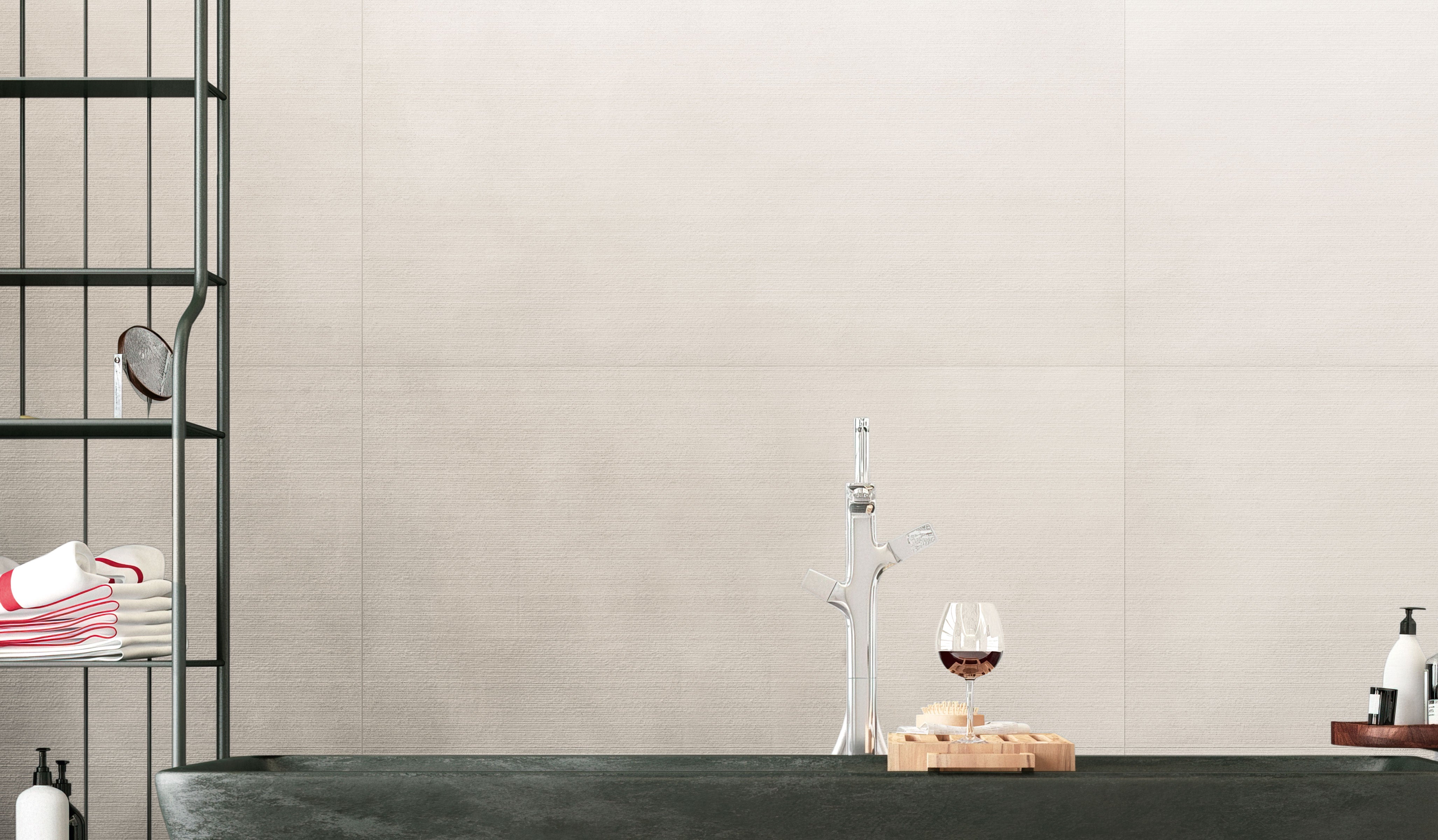 Urban Living 24x48 Chiseled Porcelain Tile in Pearl