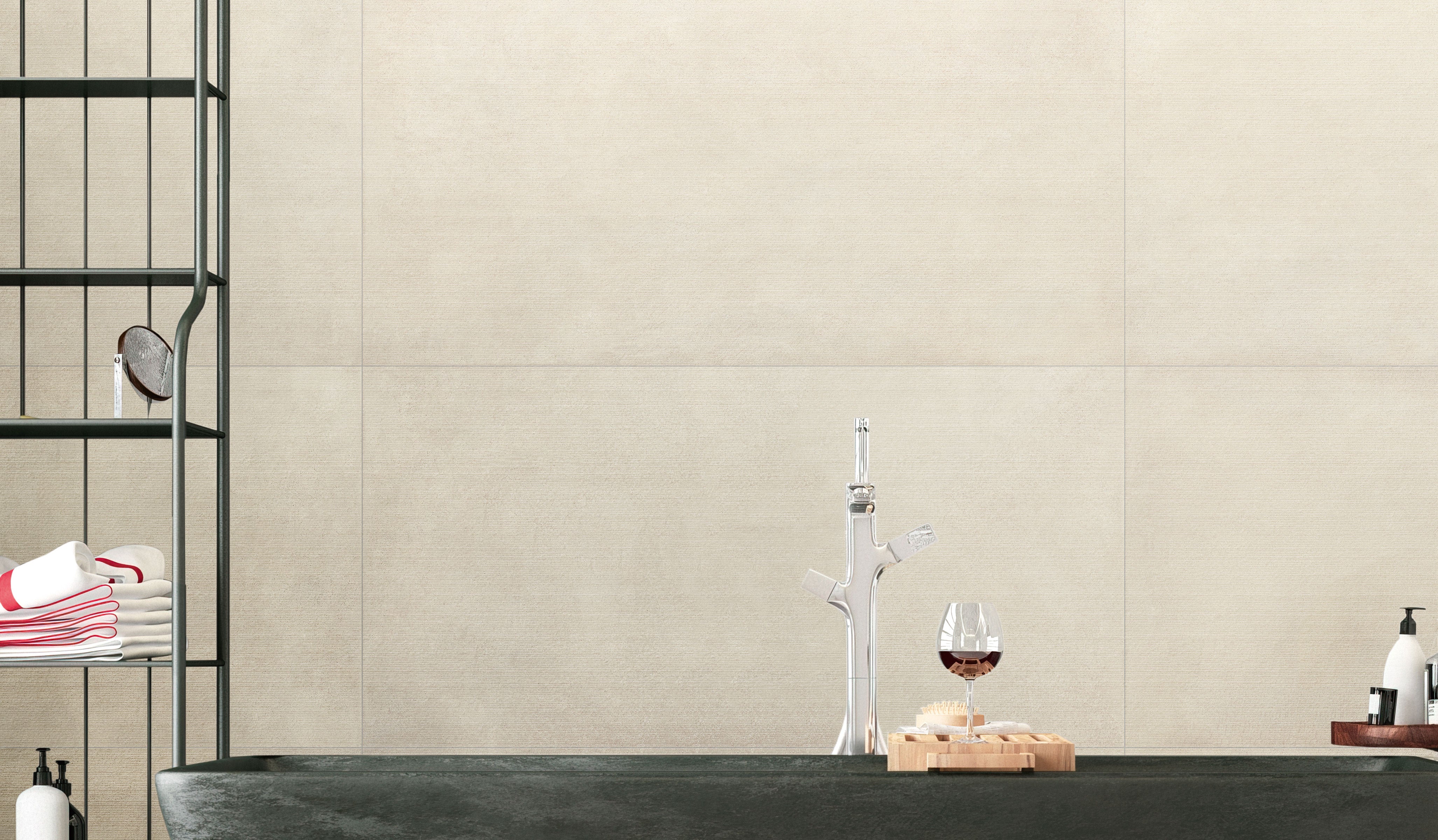 Urban Living 24x48 Chiseled Porcelain Tile in Tan