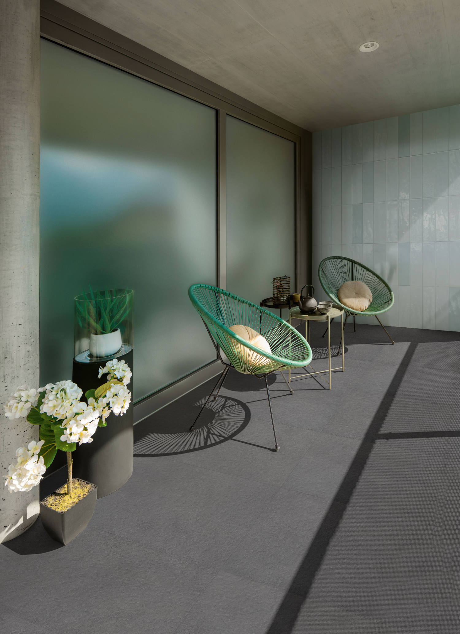 Urban Living 24x48 Raw Porcelain Tile in Titanium