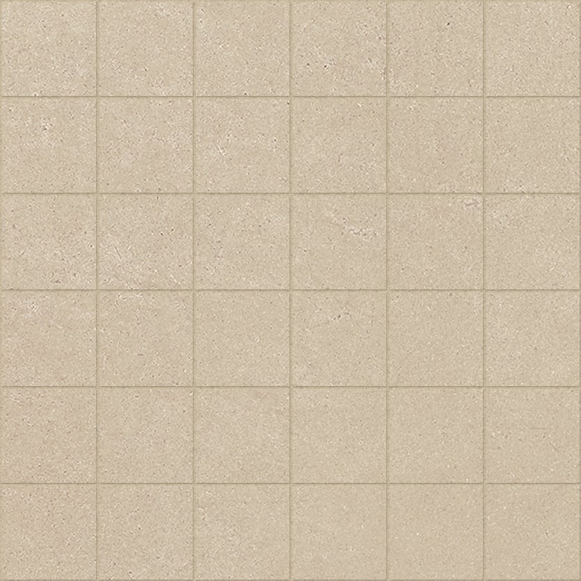 Urban Living 2x2 Matte Porcelain Mesh Mosaic Tile in Sand