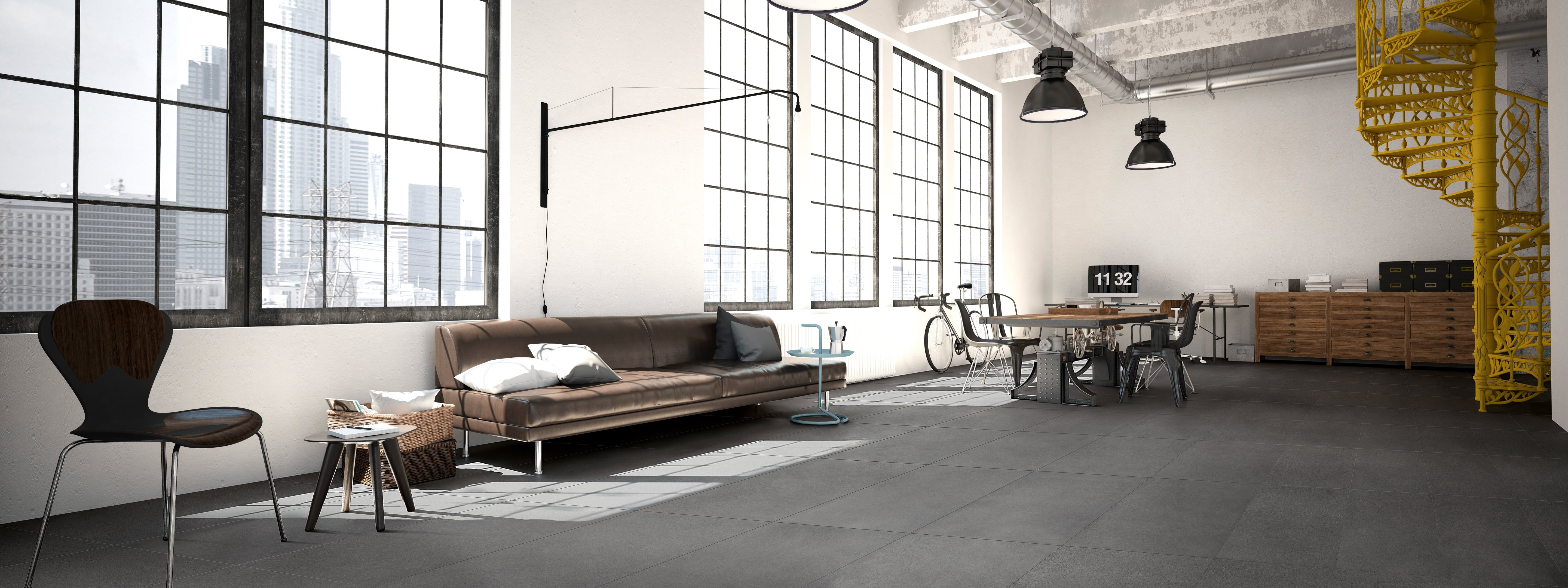 Urban Living 24x48 Matte Porcelain Tile in Titanium