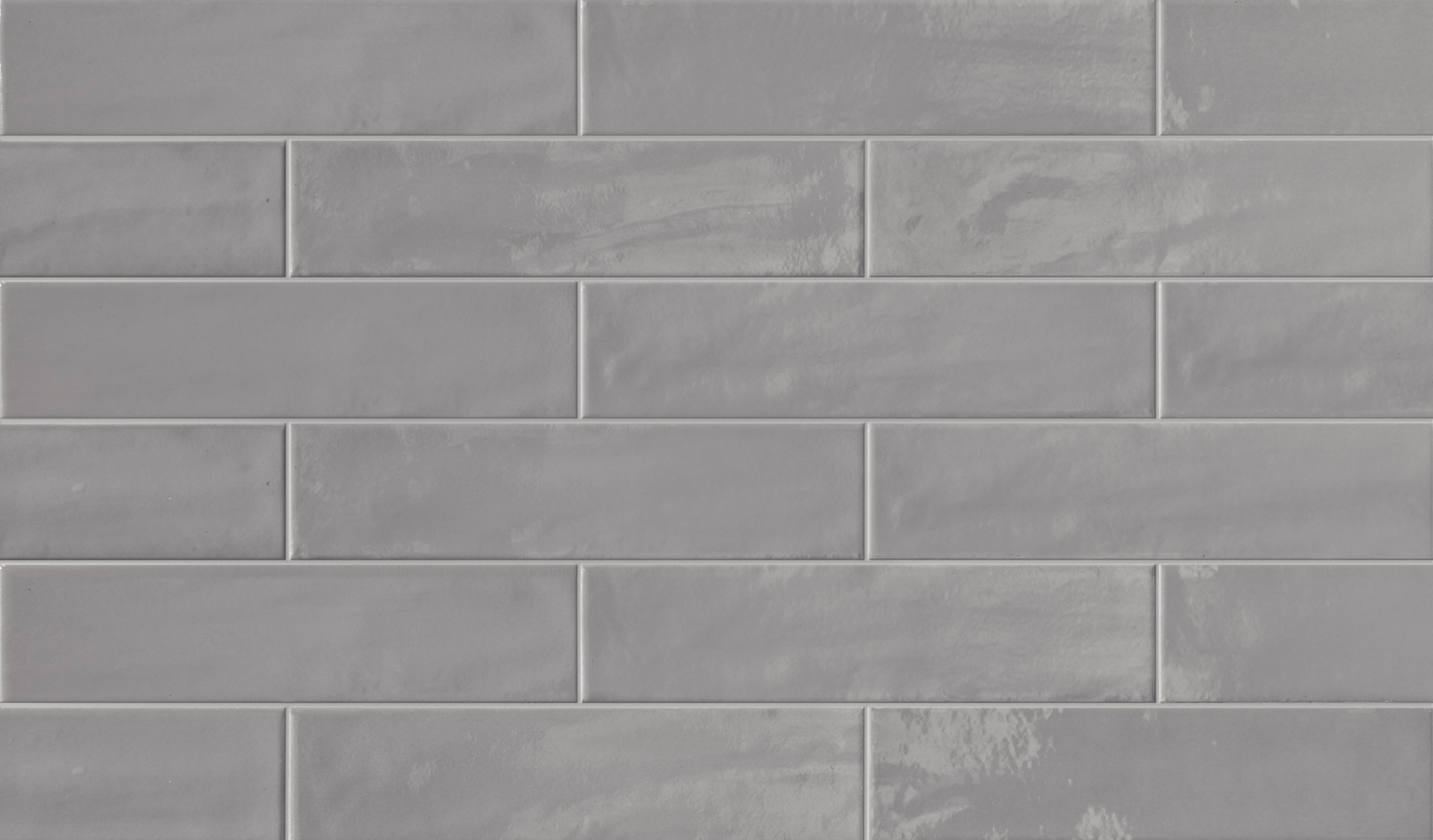 Urban Living 3x12 Glossy Porcelain Tile in Wisdom Grey