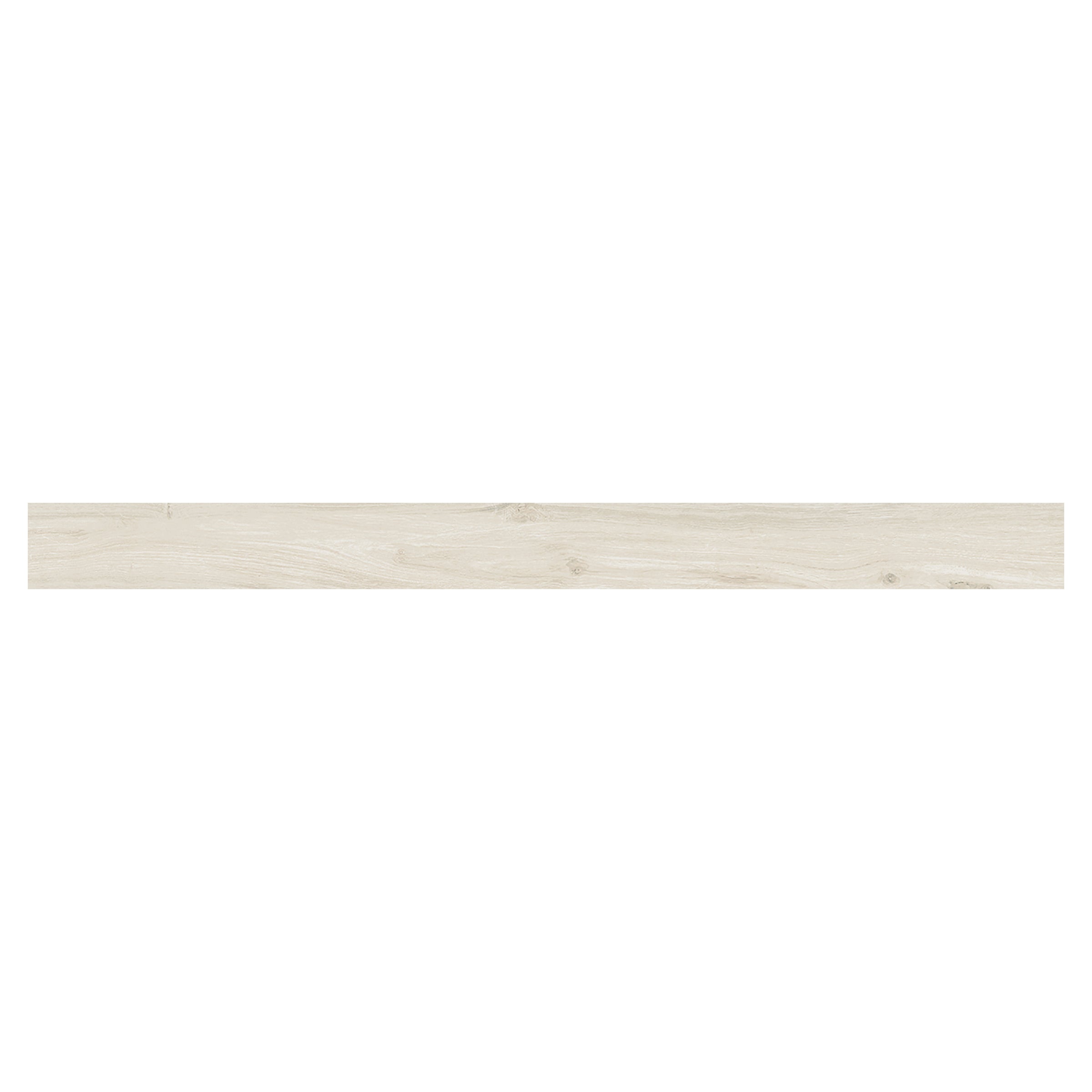 Mood Wood 3x36 Matte Porcelain Bullnose Tile in White