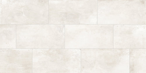 +One 12x24 Polished Porcelain Tile in Chalk