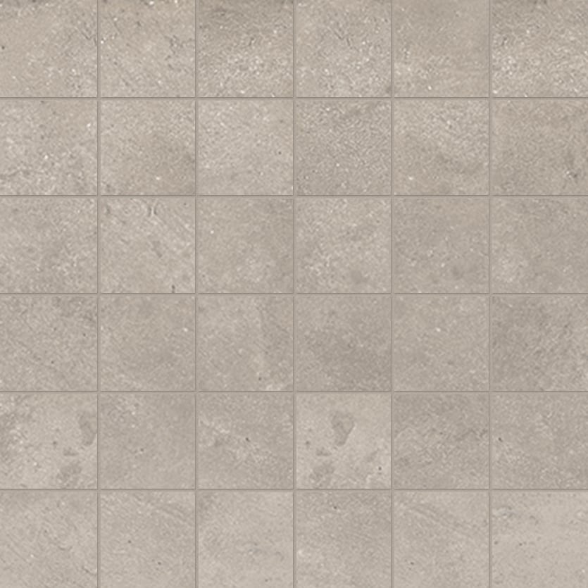 +One 2x2 Matte Porcelain Mesh Mosaic Tile in Greige