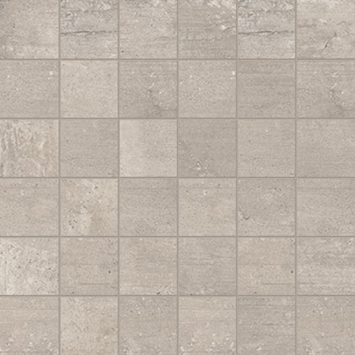 +One 2x2 Polished Porcelain Mesh Mosaic Tile in Greige