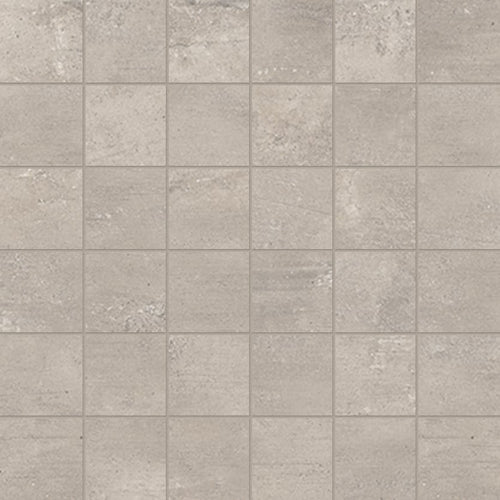 +One 2x2 Matte Porcelain Mesh Mosaic Tile in Greige