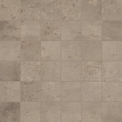 +One 2x2 Polished Porcelain Mesh Mosaic Tile in Mud