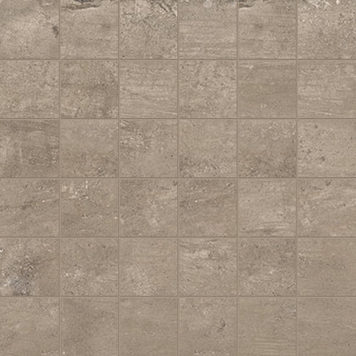 +One 2x2 Matte Porcelain Mesh Mosaic Tile in Mud