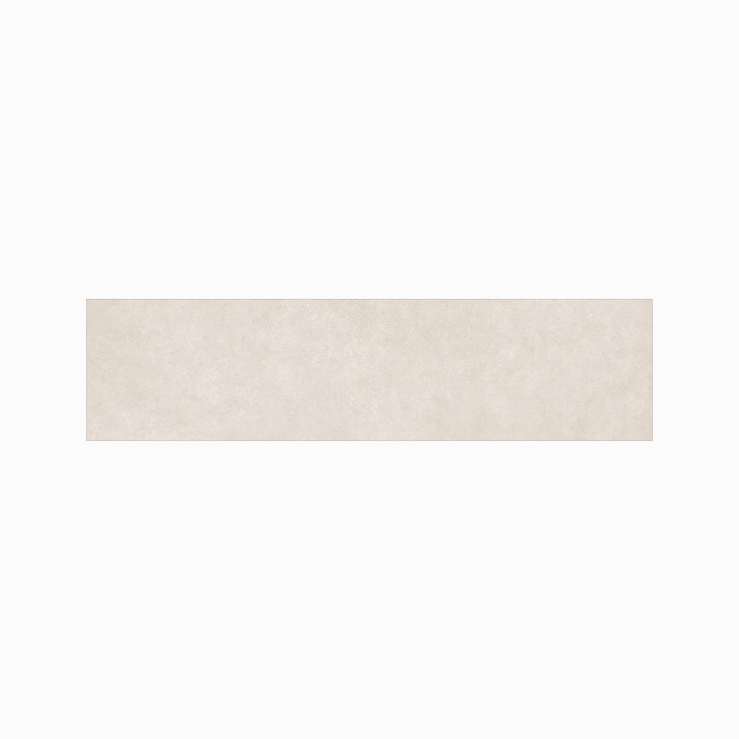 Plaster 2.0 3x12 Matte Porcelain Bullnose Tile in Ivory