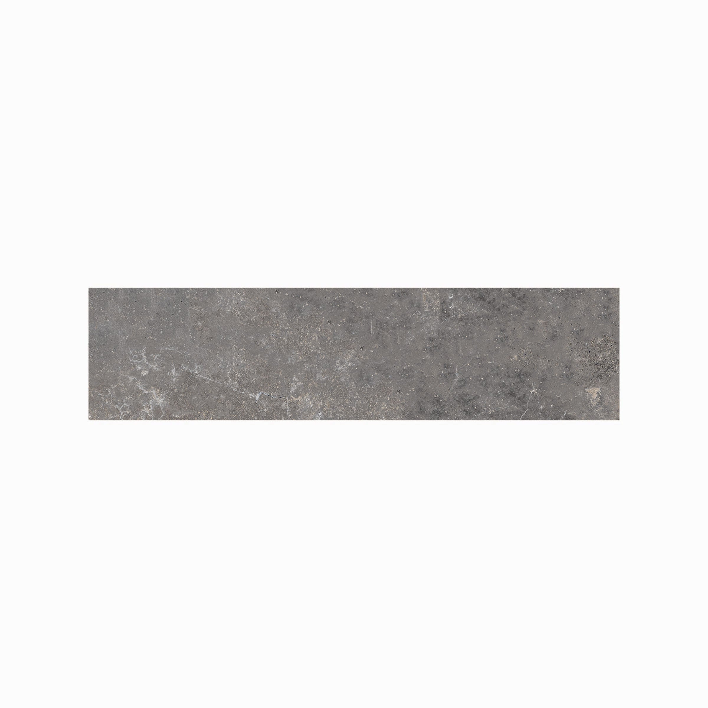 Rustic Stone 3x12 Matte Porcelain Bullnose Tile in Charcoal