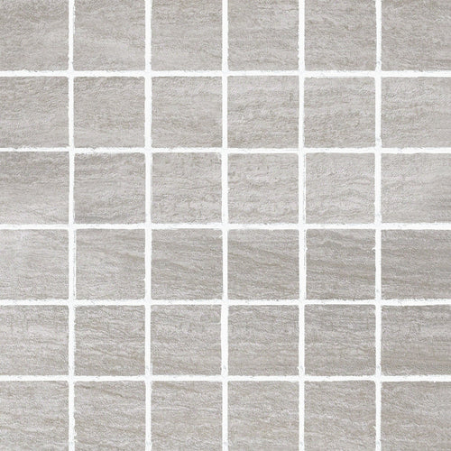 Layers 2x2 Matte Porcelain Mesh Mosaic Tile in Sediment