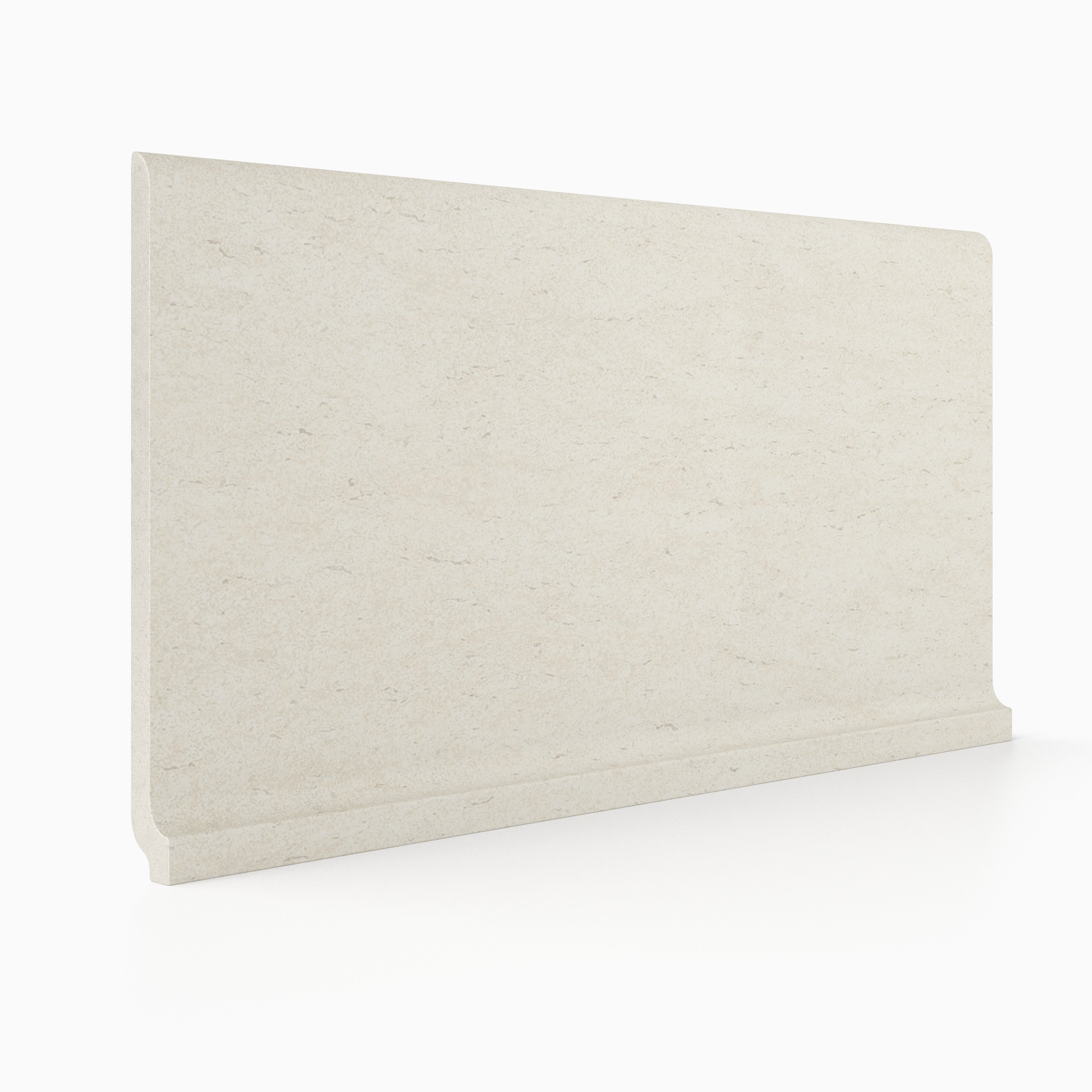 Basaltine 6x12 Matte Porcelain Cove Base Tile in White