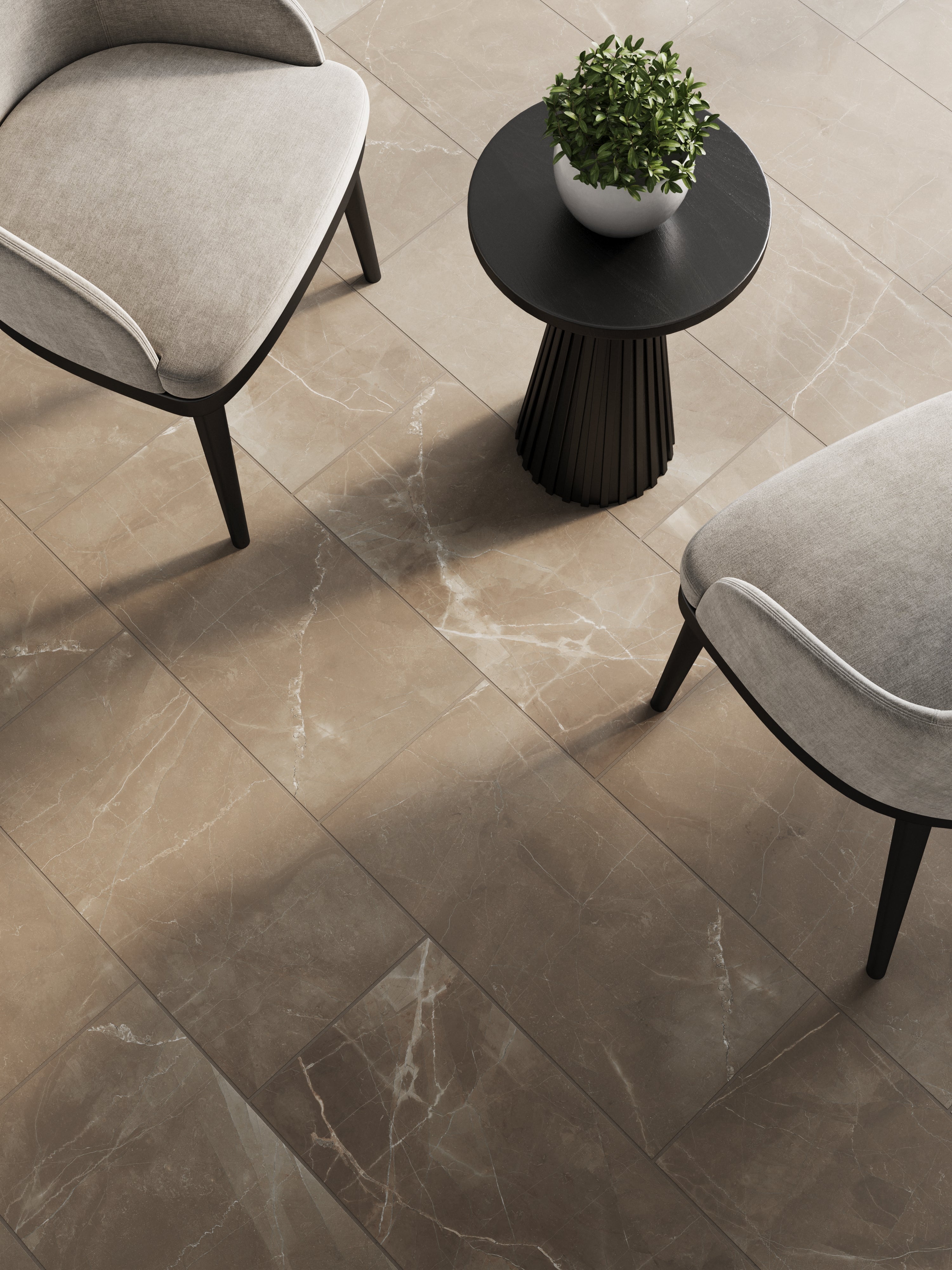 Luxury 12x24 Matte Porcelain Tile in Amani Bronze