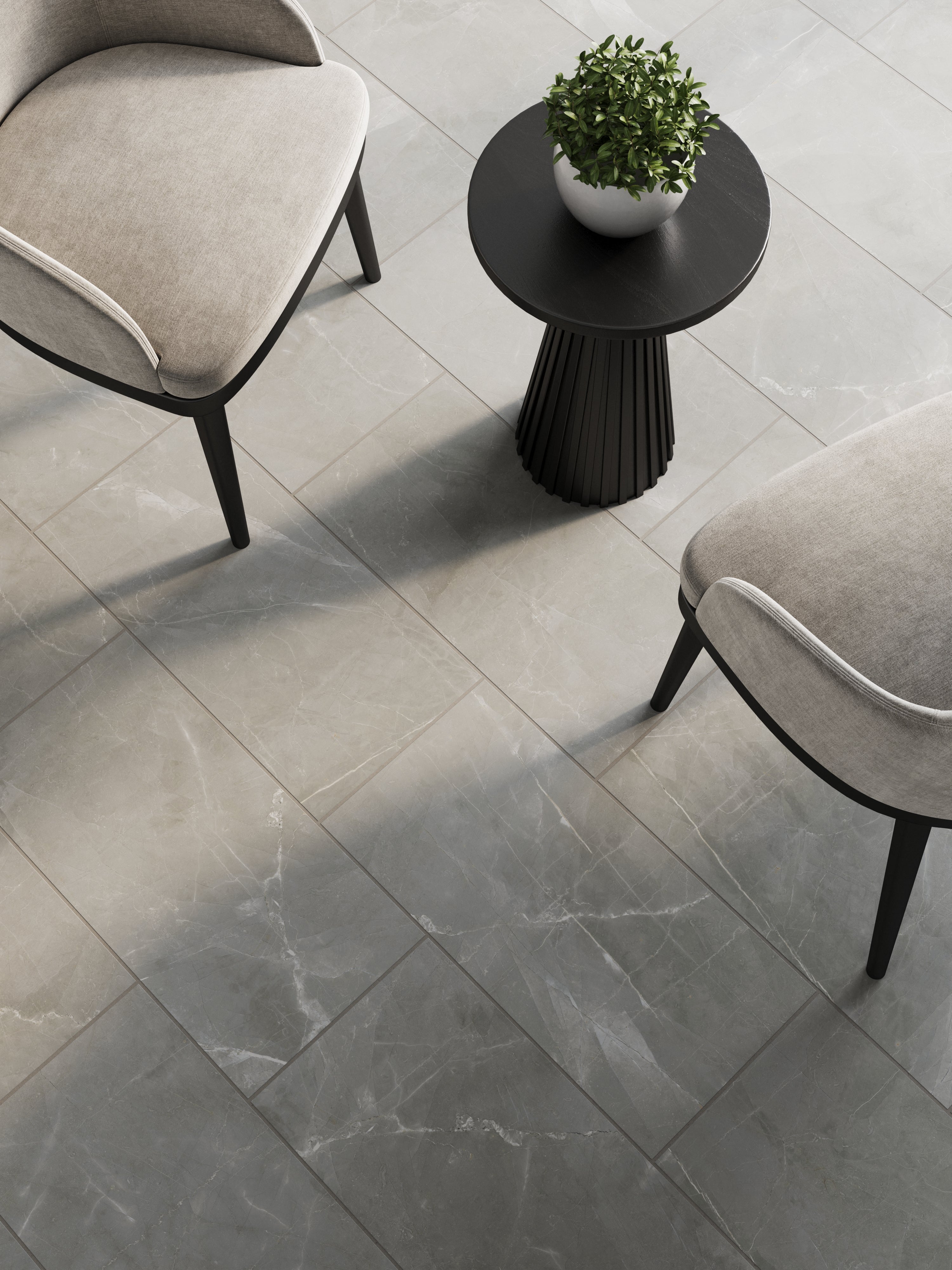 Luxury 12x24 Matte Porcelain Tile in Amani Grey