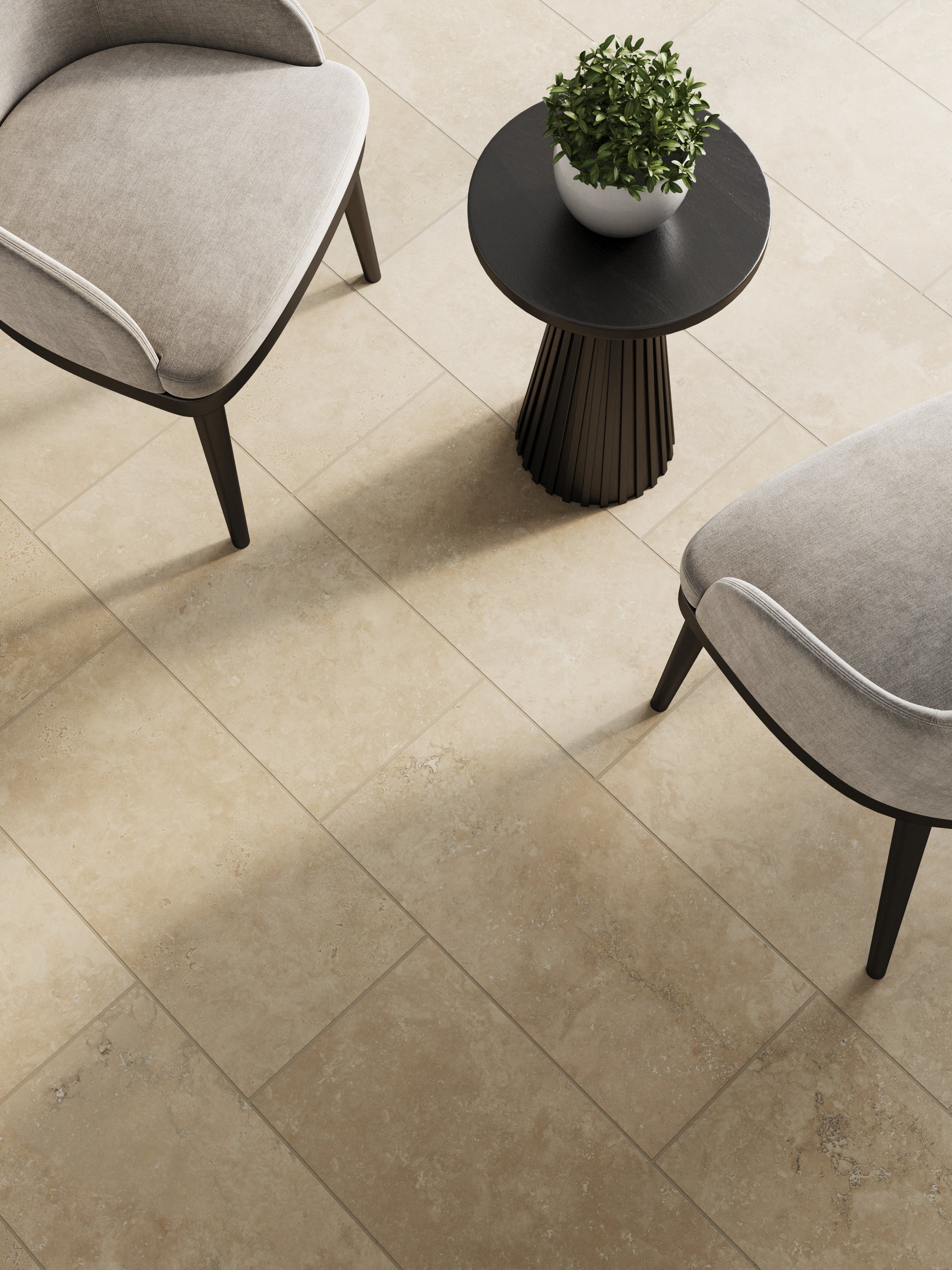 Luxury 12x24 Matte Porcelain Tile in Marfil