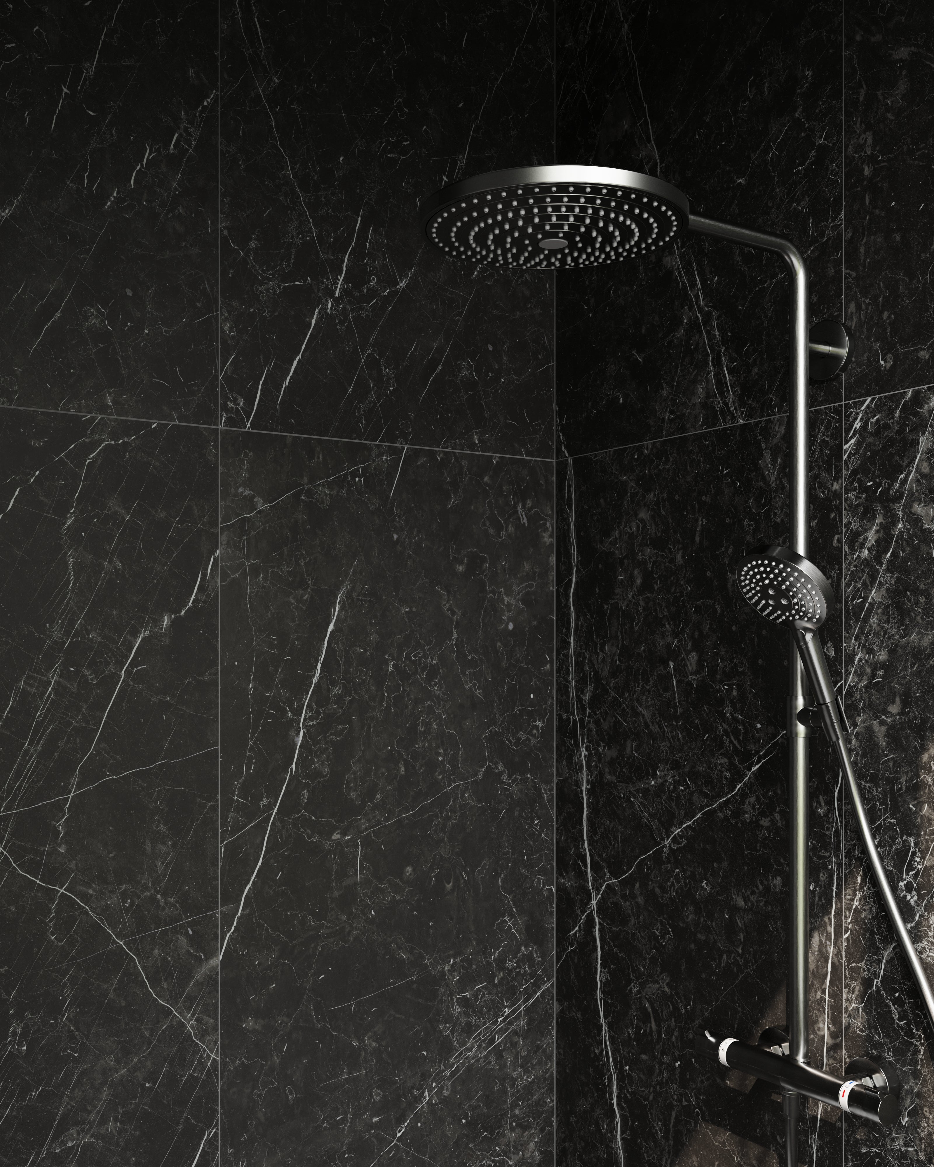 Luxury 24x48 Matte Porcelain Tile in Nero Marquina