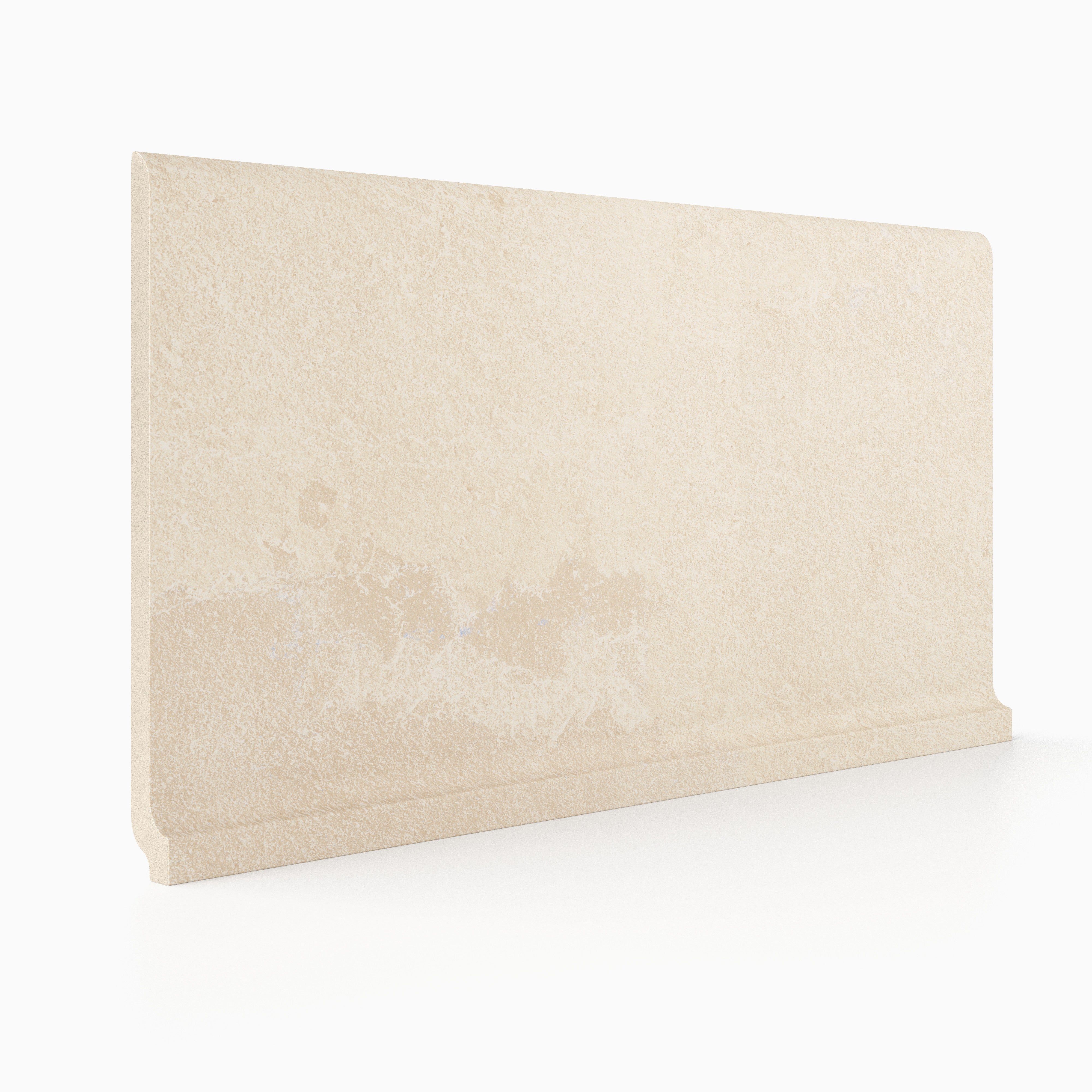 Net-Zero 6x12 Matte Porcelain Cove Base Tile in Beige