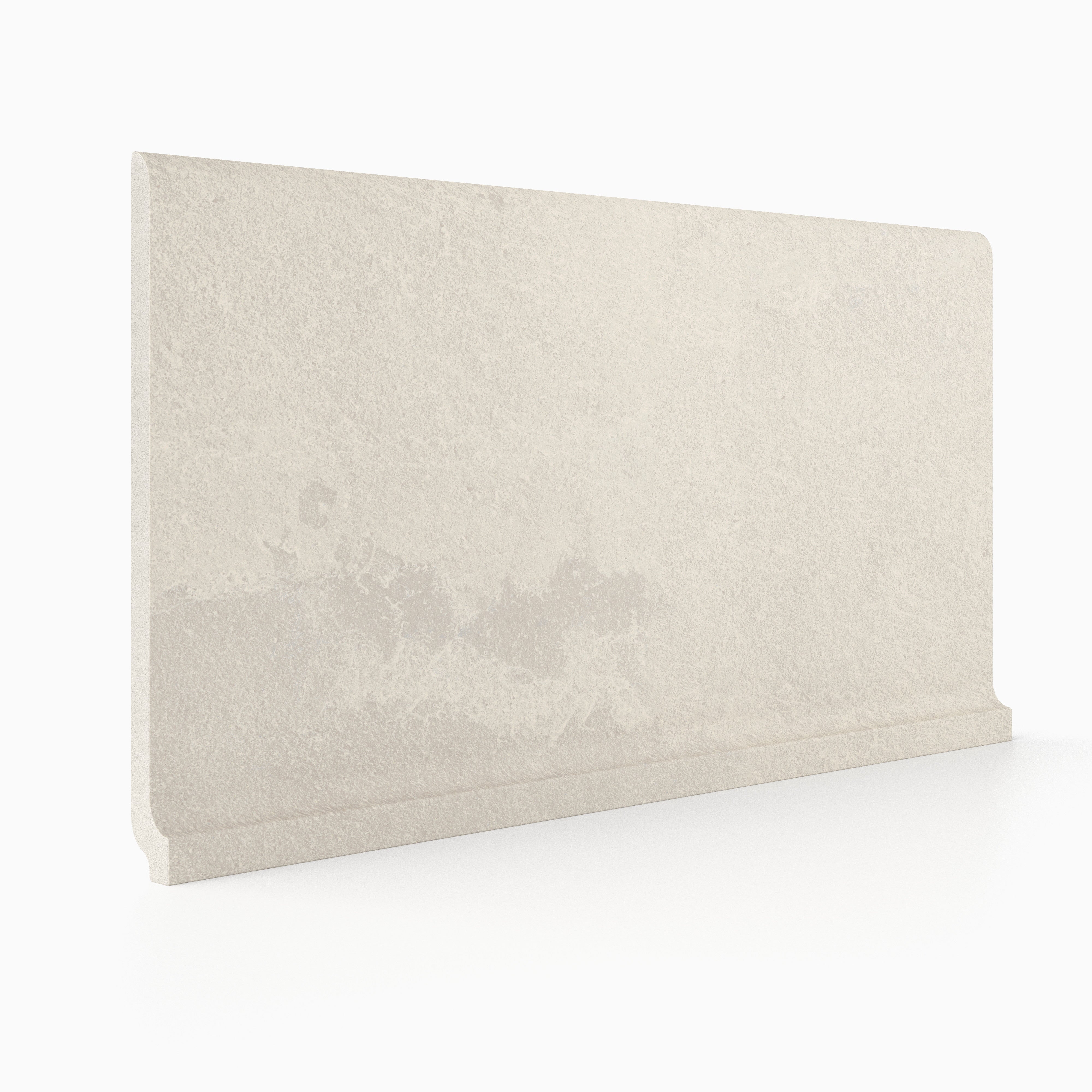 Net-Zero 6x12 Matte Porcelain Cove Base Tile in Ivory