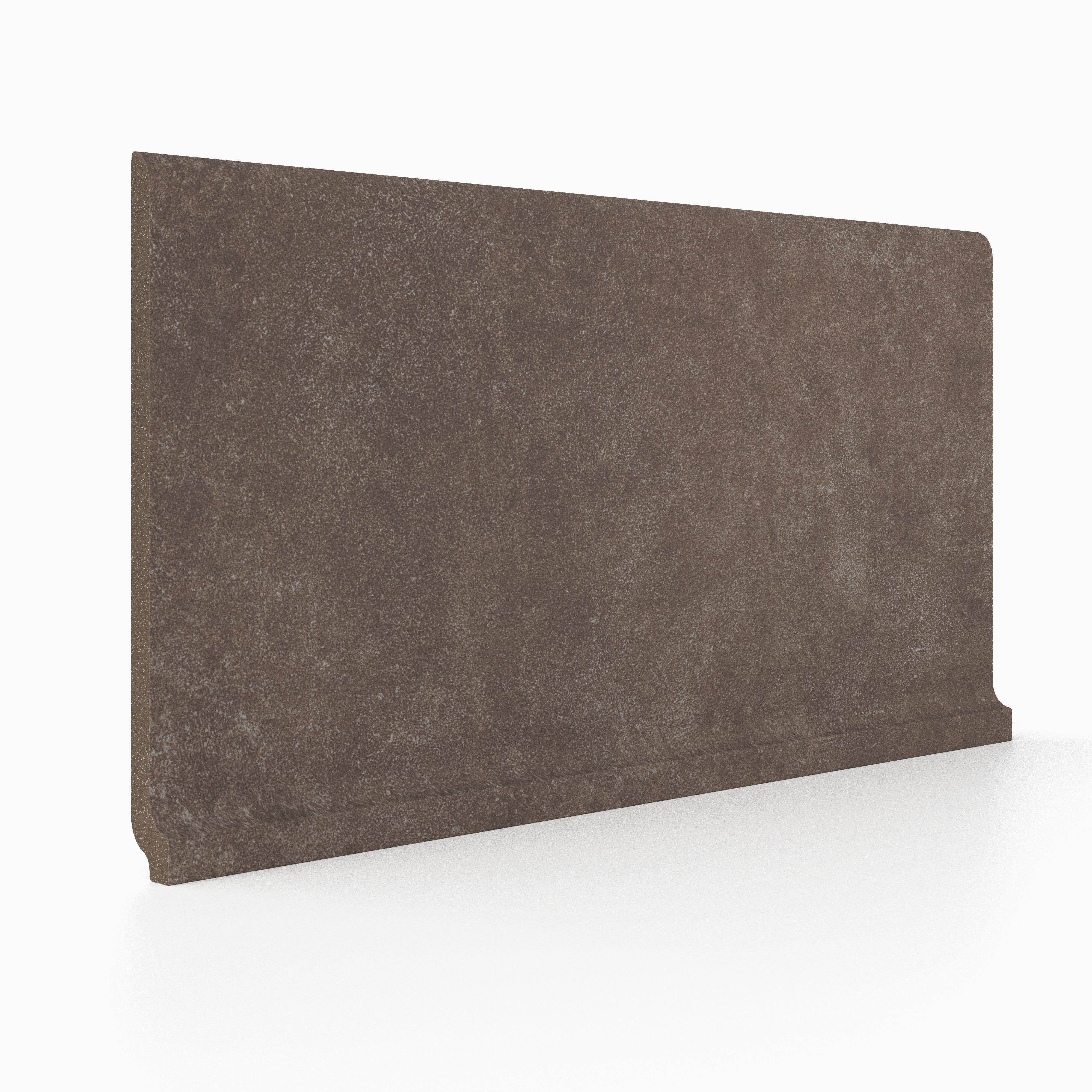 Plaster 2.0 6x12 Matte Porcelain Cove Base Tile in Espresso