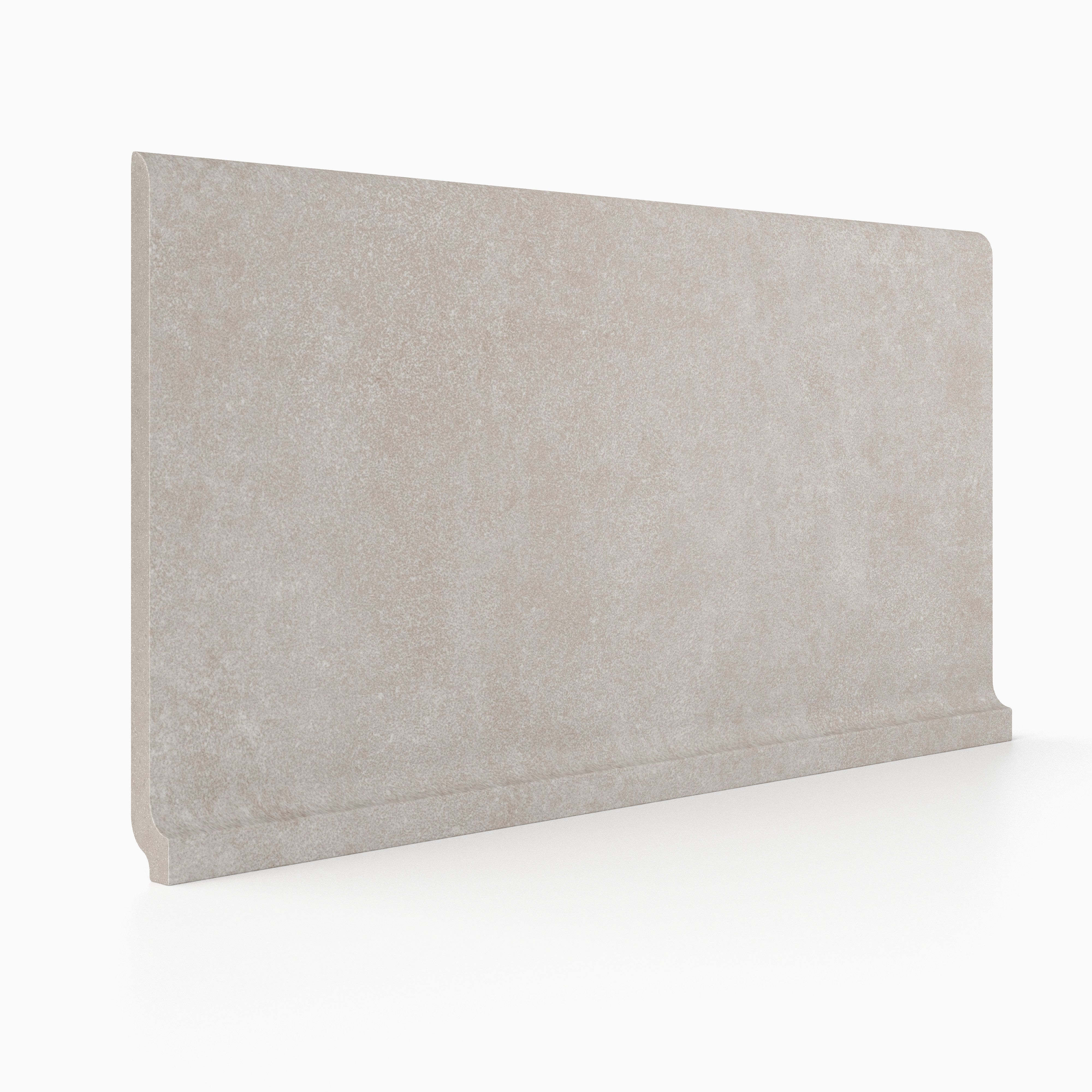 Plaster 2.0 6x12 Matte Porcelain Cove Base Tile in Sand