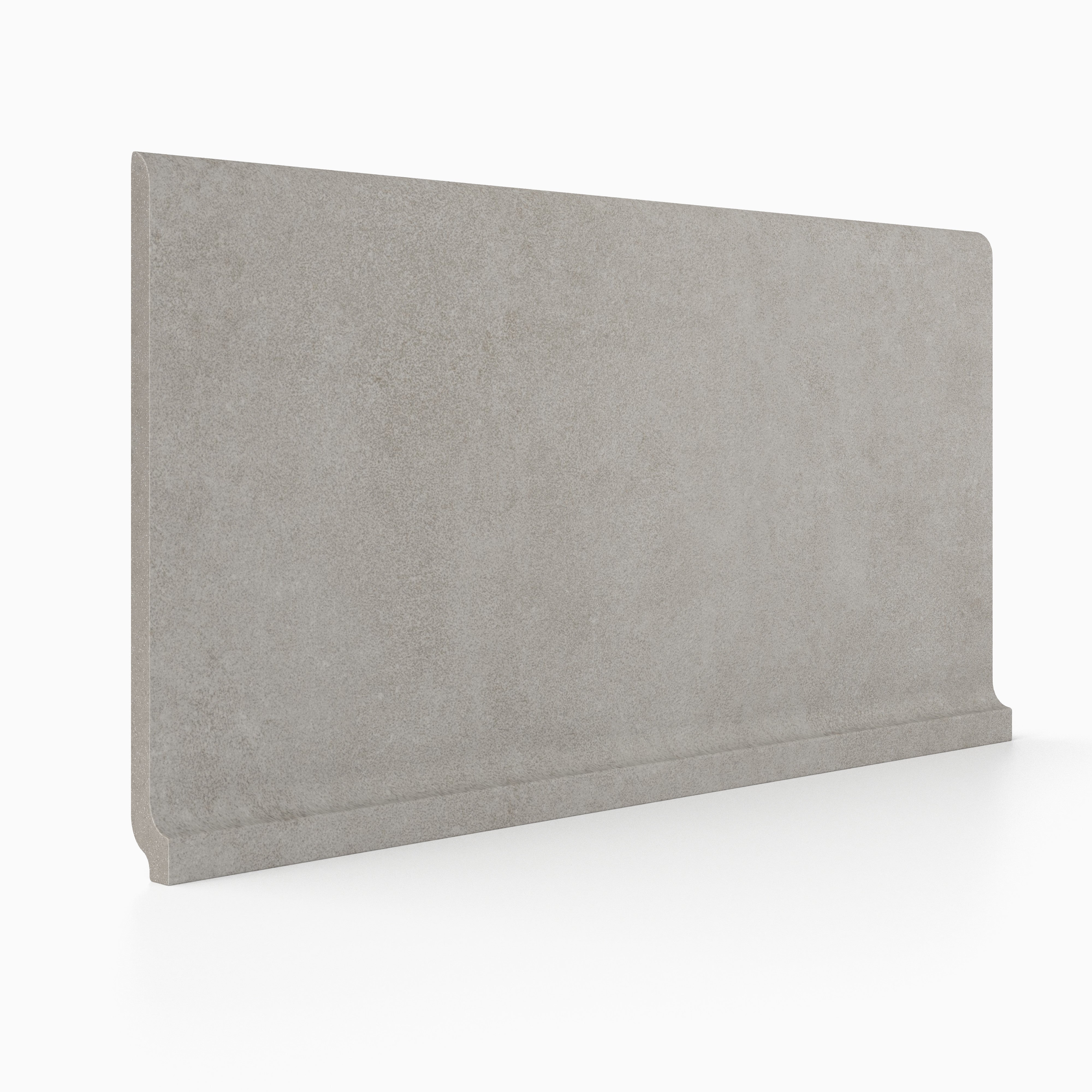 Plaster 2.0 6x12 Matte Porcelain Cove Base Tile in Tortora