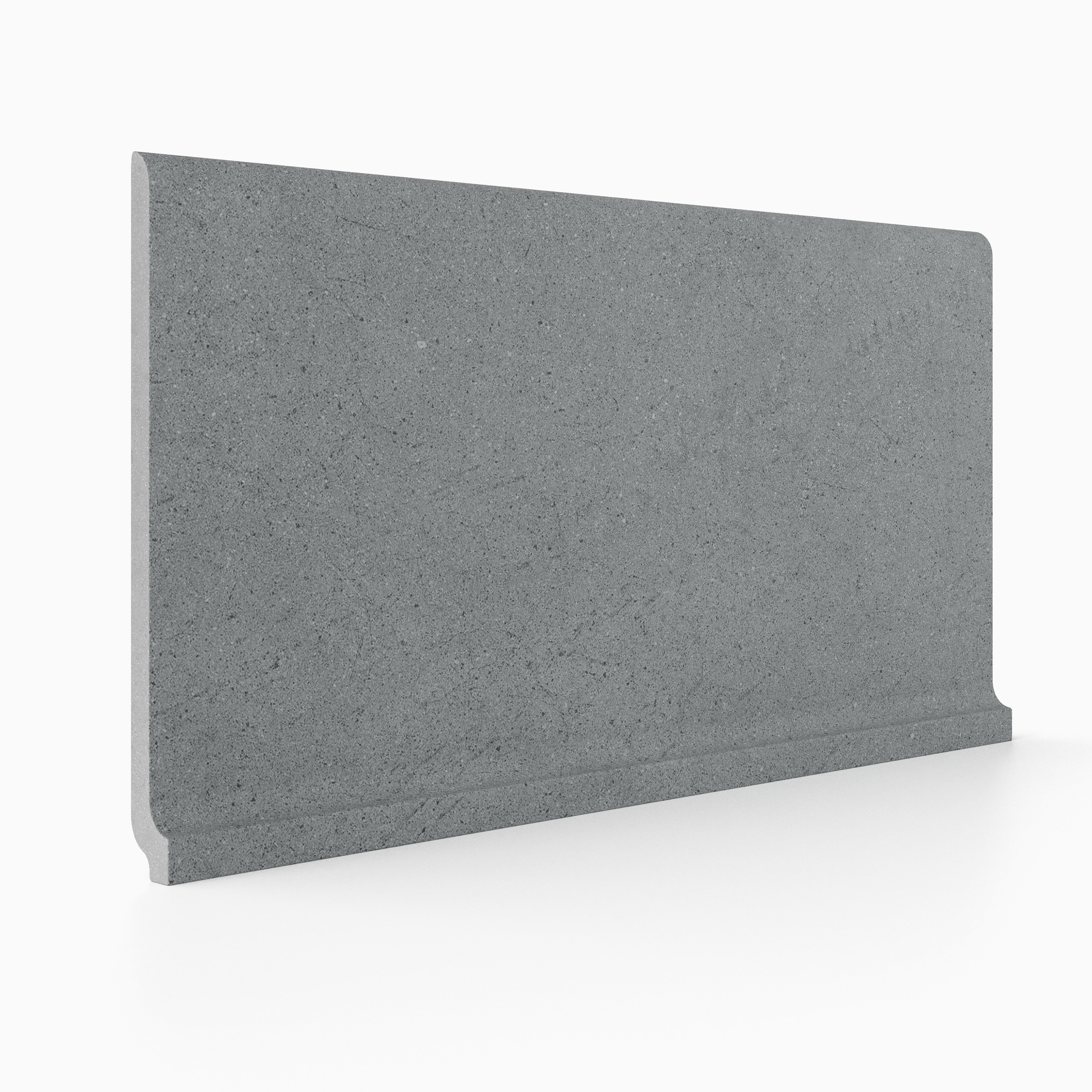 Urban Living 6x12 Matte Porcelain Cove Base Tile in Mist Grey