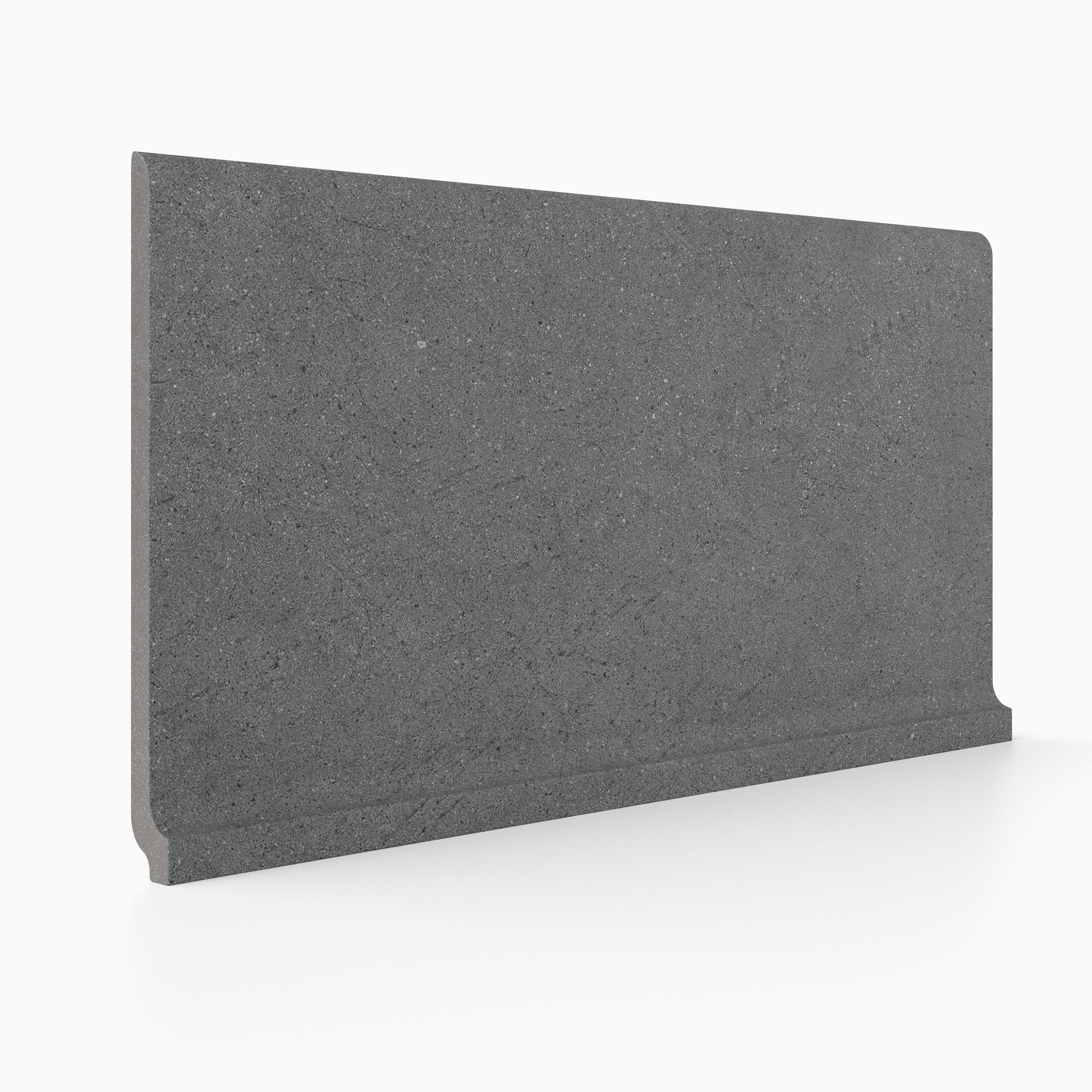 Urban Living 6x12 Matte Porcelain Cove Base Tile in Titanium